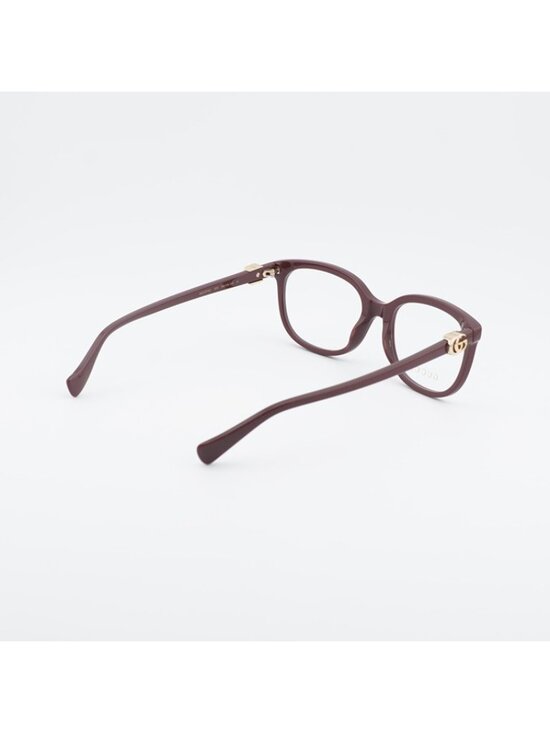 Gucci GG1075O 006 Eyeglasses Burgundy 54mm Square Frame main image 5